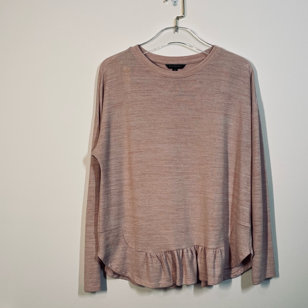 Banana Republic pink long sleeve size M